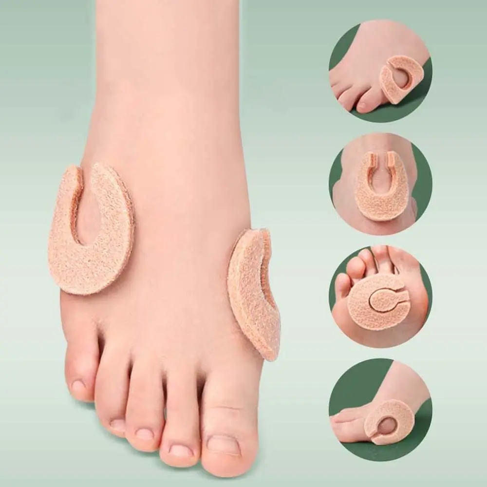 Metatarsal Sleeve Pads Felt Toe Pads Bunion Protector Foot Corn Bunion Pads Callus Cushions Pads Foot Anti-wear Sticker