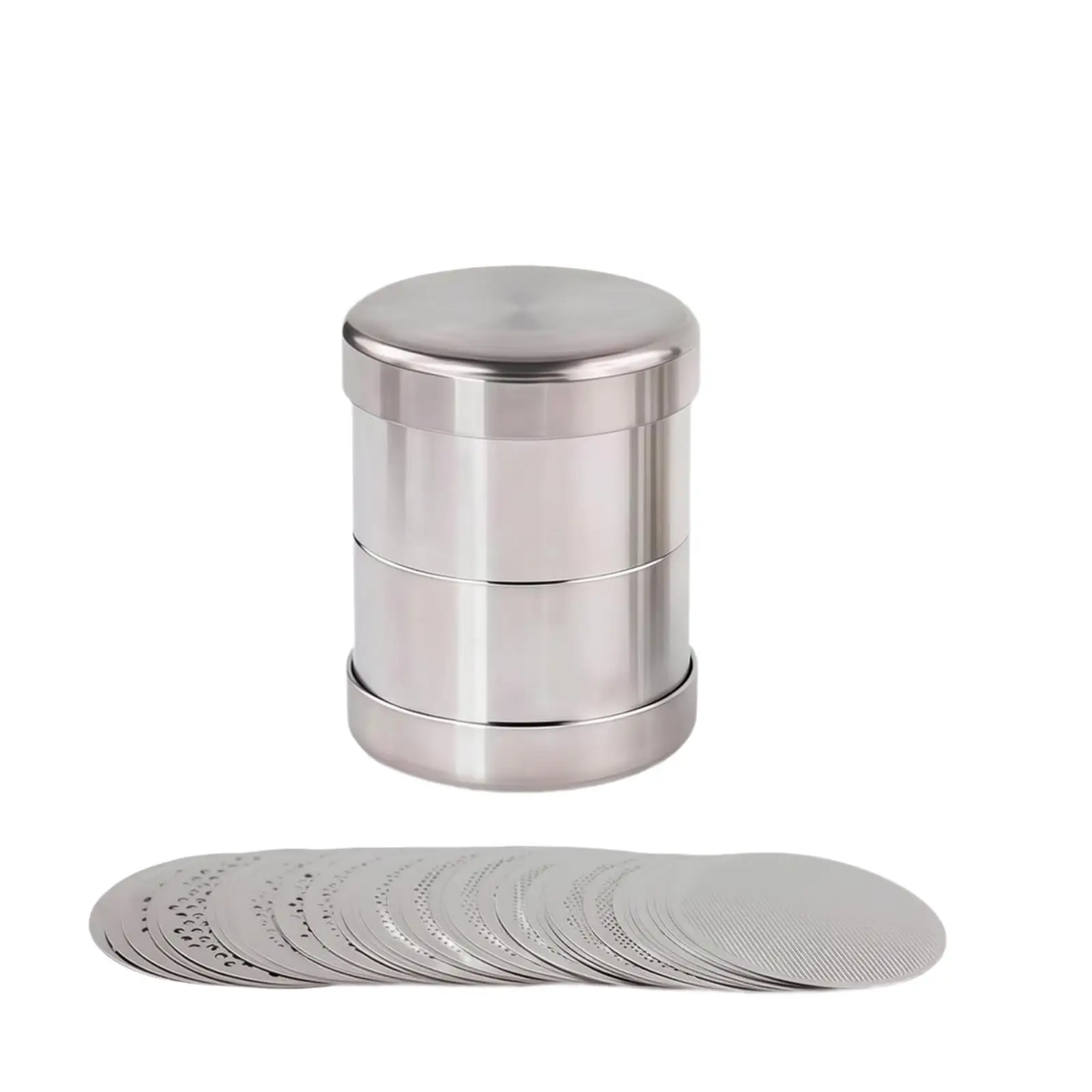 Stainless Steel Jewelry Sieve Screen for Gemstone and Diamond Separation with Interchangeable Perforated Plates for Reusable Use