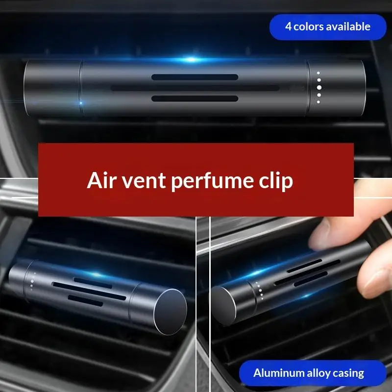 Car Air Vent Clip Perfume 1 Set Minimalist Design Long Lasting Scent Car Freshener Auto Decoration Accessory