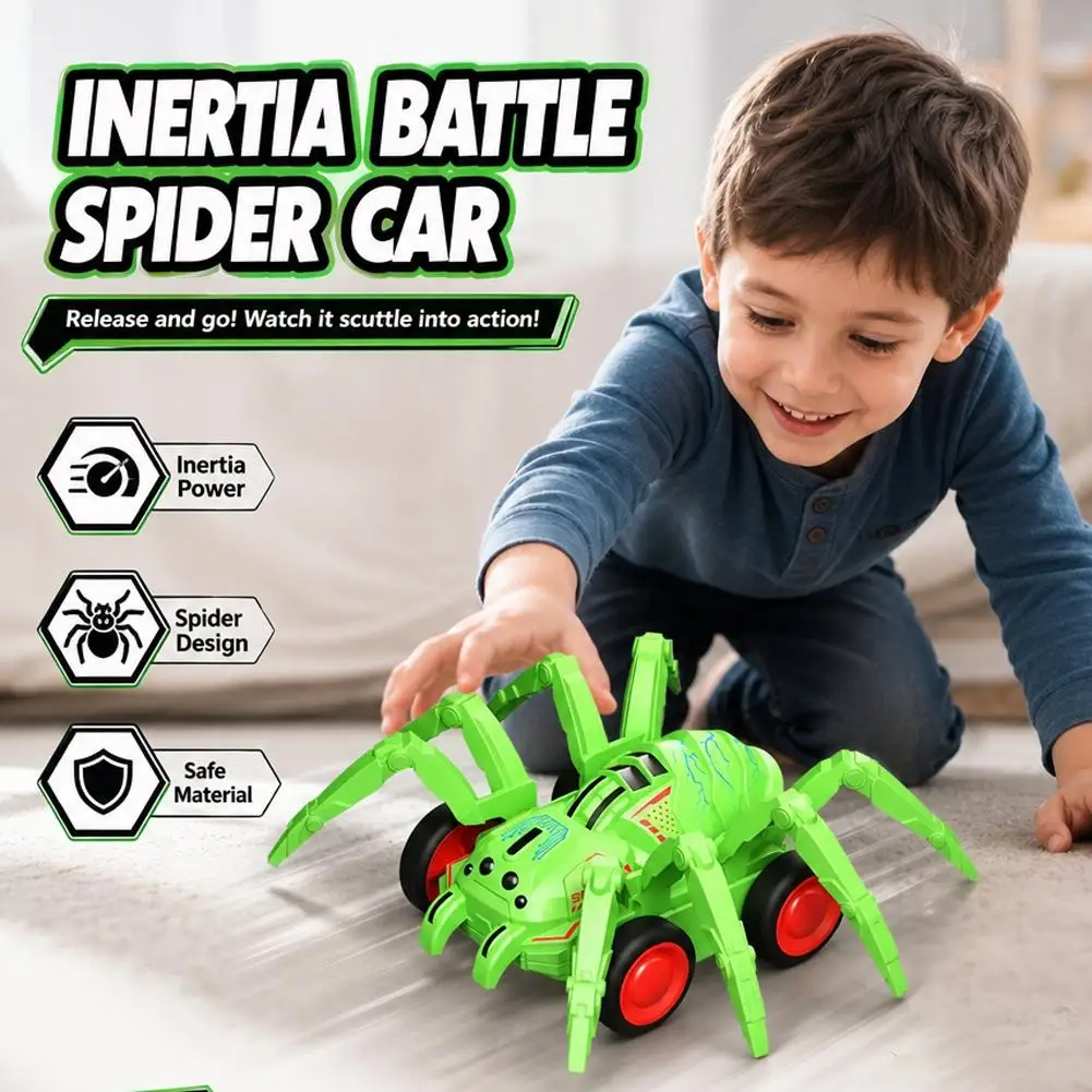 Kid Animal Inertia Car Children Spider Vehicle Crawling Simulation Spider Boys And Girls Climbing Stunt Car Toy Gifts