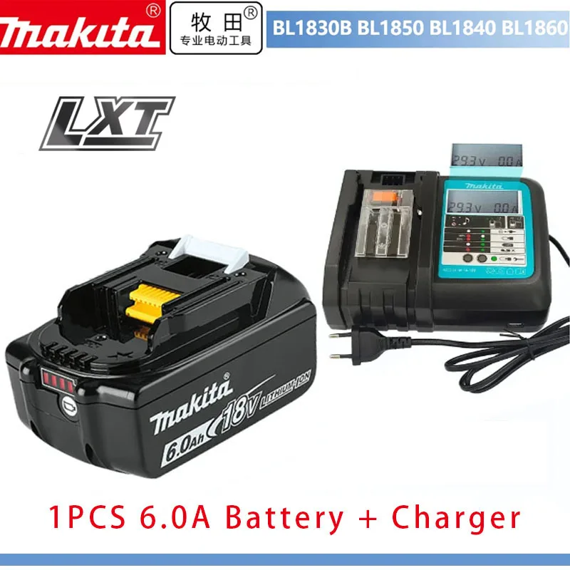 Genuine Makita 6Ah for Makita 18V Battery BL1830 BL1850B BL1850 BL1840 BL1860 BL1815 BL1820 Replacement Lithium Battery