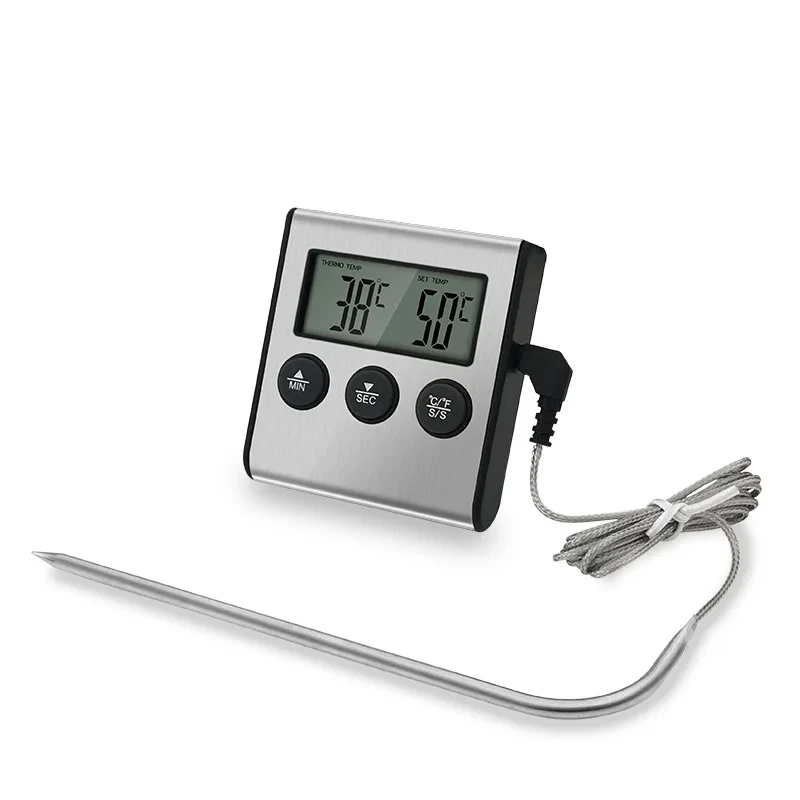 Meat Food Barbecue Thermometer Oven Home Thermometer Timer Digital Product Optimal Cooking Thermometer Function