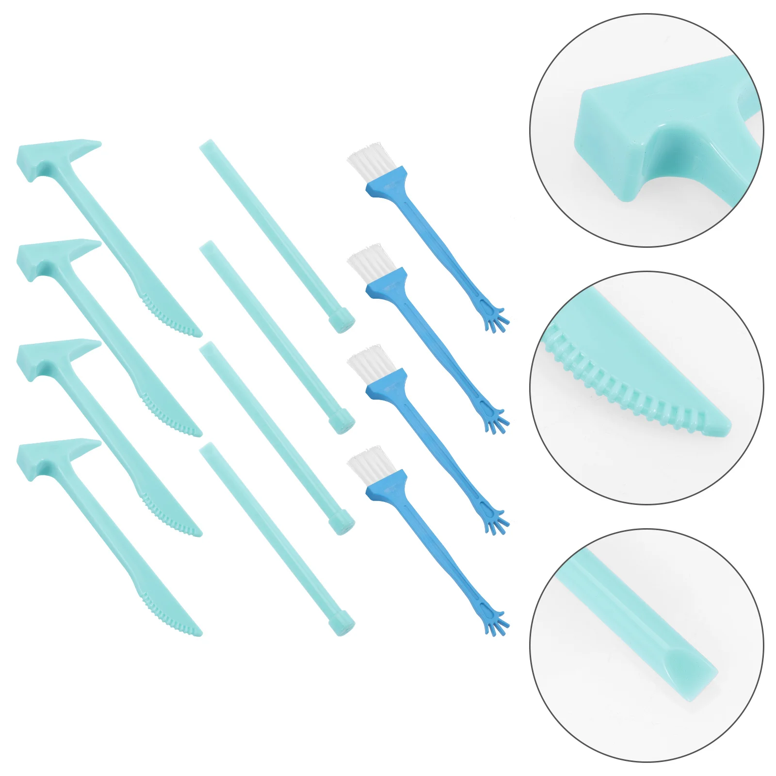 Excavation Tools Plastic Digging Hammer Chisel Brush Kids Educational Digging Kit Archaeological