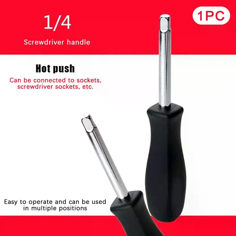 150 MM 1/4-inch Female Square Drive Handle Socket Wrench for Small Flying Ratchet Wrenches Slide Rod AD Connectors