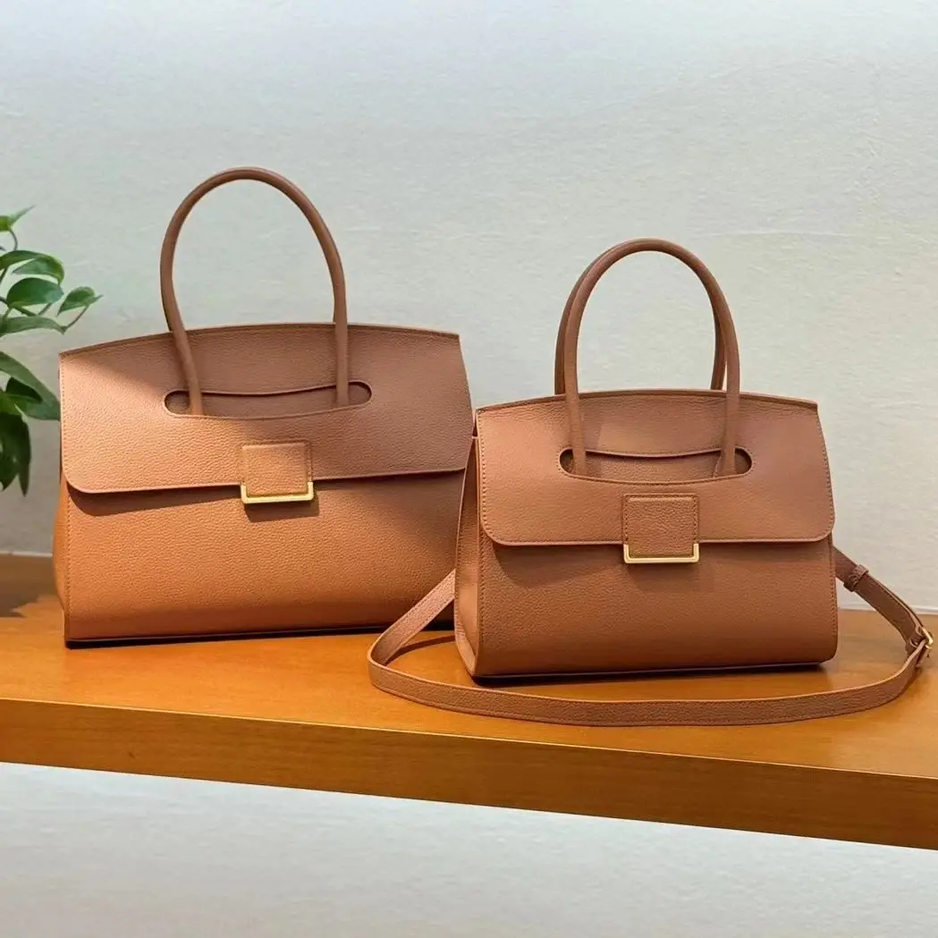 

Luxury Genuine Leather Briefcase Fashion High-end Large Capacity Handbags Ladies Bag Workplace Business Commuting Cowhide Bags