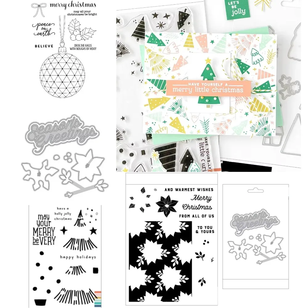

2025 Big on Christmas Stamp New Metal Cutting Dies For DIY Scrapbooking Crafts Maker Photo Album Template Handmade Decoration