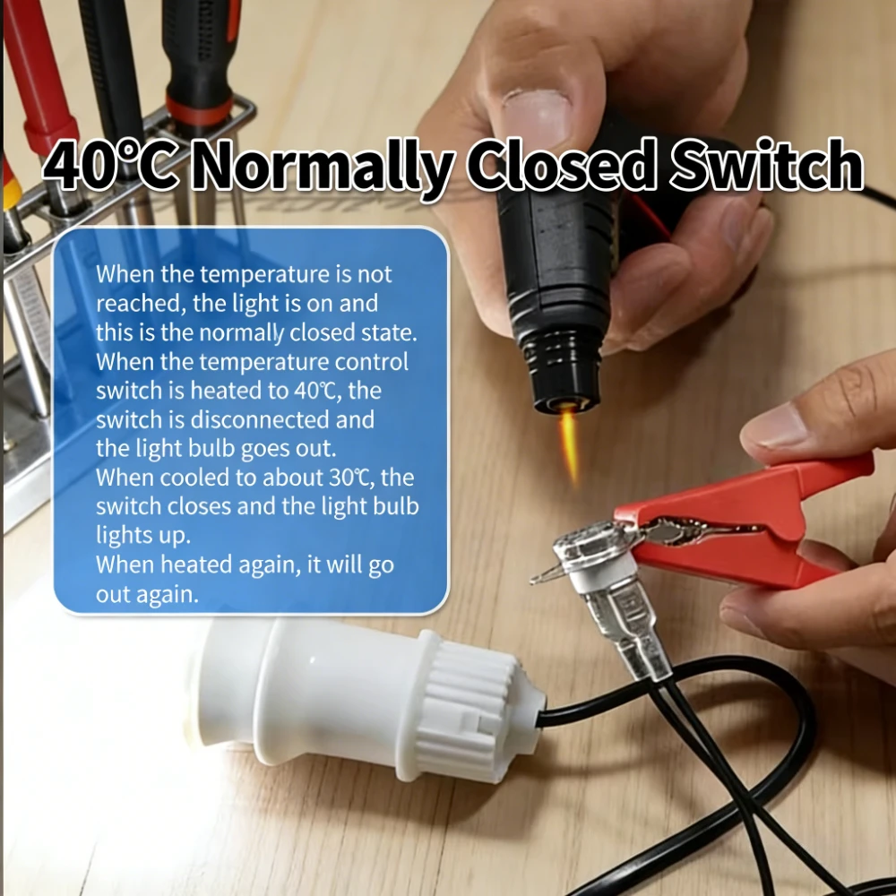 20PCS 10A 250V KSD301 Normally Closed NC Temperature Switch Thermostat 40 45 55 60 65 75 85 90 100 110 120 135 140 150