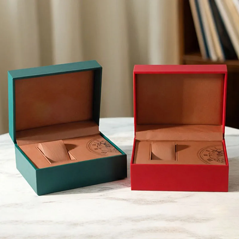 1 Slot Watch Boxes Portable Travel Watches Storage Case Luxury Wrist Watch Packaging Box Men Leather Watches Organizer Cases
