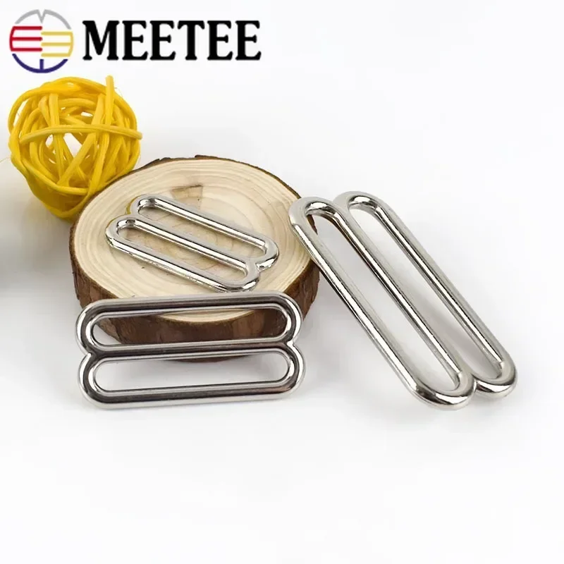 10/20/30Pcs 20-50mm Metal Belt Buckles O D Ring Tri-Glide Bra Webbing Adjust Buckle DIY Clothes Sewing Hardware Accessories