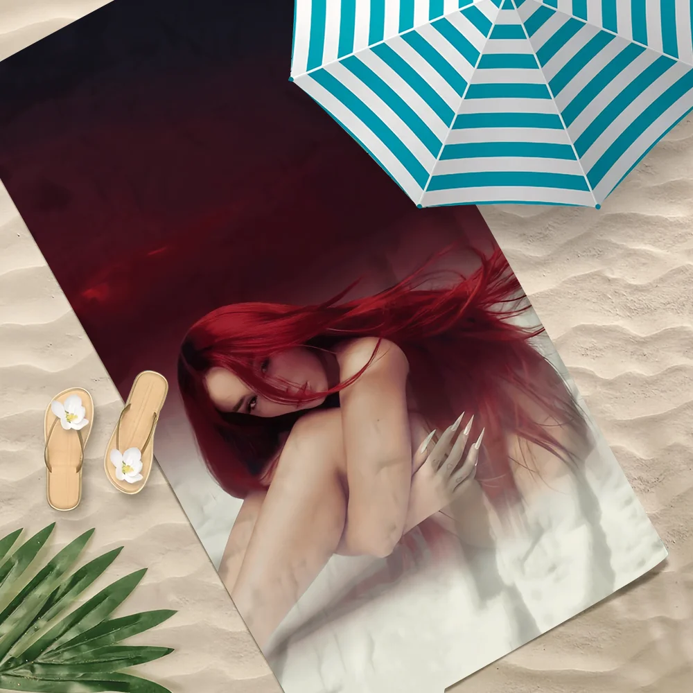 

Singer L-Lola I-IndigoS Towel Beach Quick Dry Soft Pool Towels Gift for Travel Gym Shower Camping sports