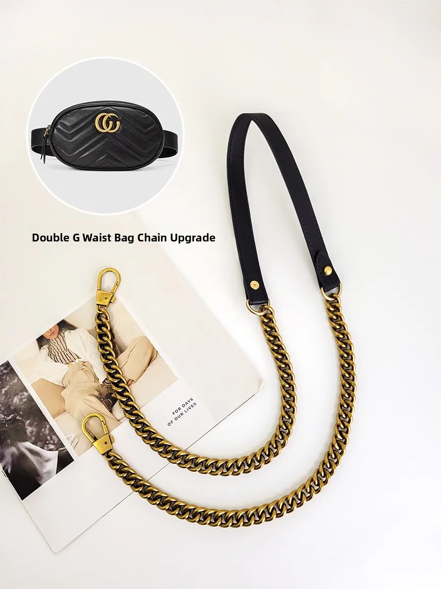 

Сменный ремень-цепочка Marmont Double G с головой тигра для поясной сумки, аксессуар для сумок