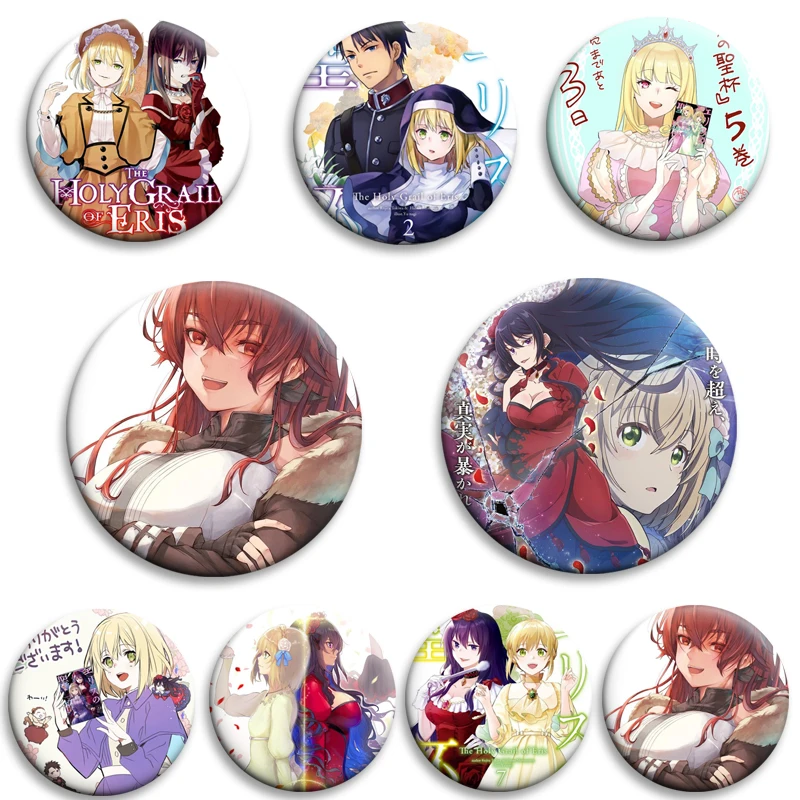 

Anime The Holy Grail of Eris Simple Button Pins Snap-on Design Brooches Daily Fashion Decoration Badges Ideal Gifts for Friends