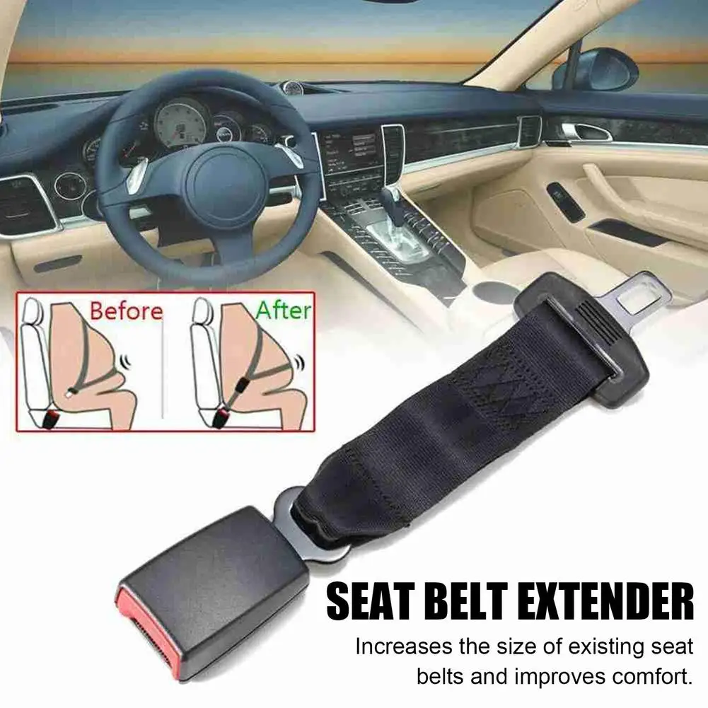 Car Seat Safety Belt Extender Clip Extension Auto Fasteners Buckle for 20-22MM Tongue Adapter Automotive Accessories Universal