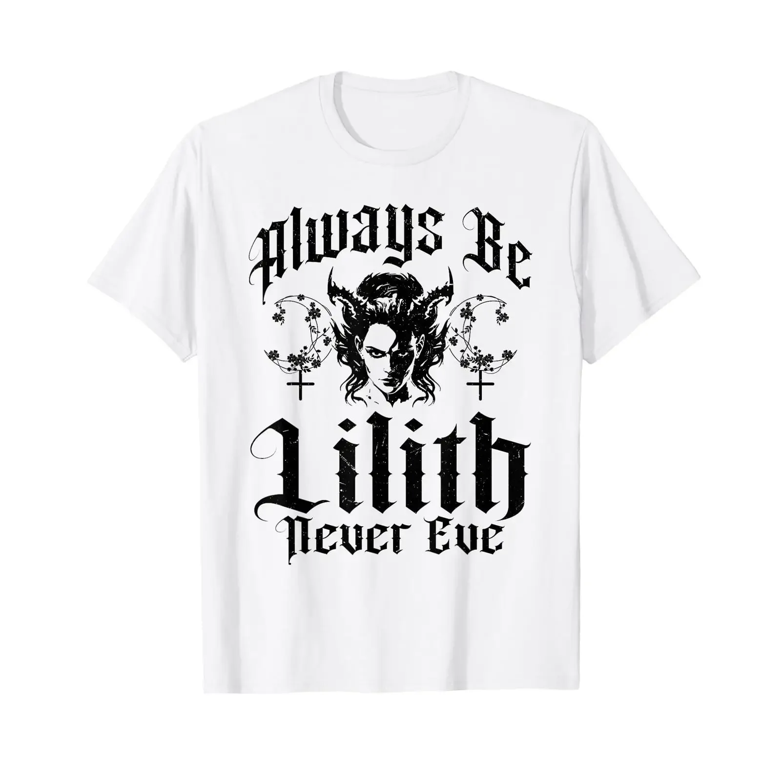 Lilith Demon Gothic Mythology Folklore Satanic Dark Occult T Shirt vintage Washed graphic fashion Stylish Soft Comfortable