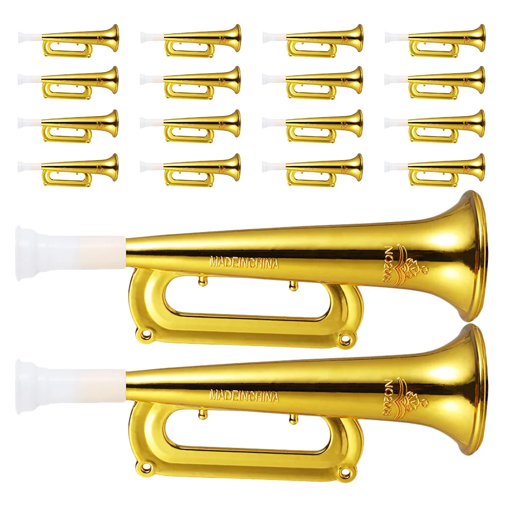 18 قطعة صناع الضوضاء البوق الذهبي قرون الهتاف المحمولة للأحداث الرياضية الحفلات حفلات أعياد الميلاد قرون الاطفال #4