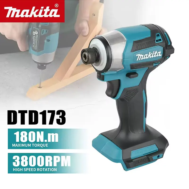 

New Makita Lithium Screwdriver 18V dtd173 Impact Screwdriver Set Household Electric Screwdriver Electric Hand Drill