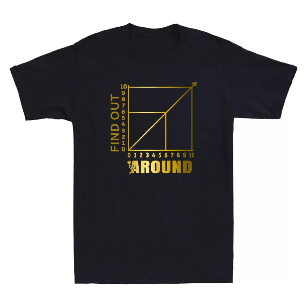 Funk Around And Find Out Funny Graph Chart Joke Math Meme Men's Unisex T-Shirt