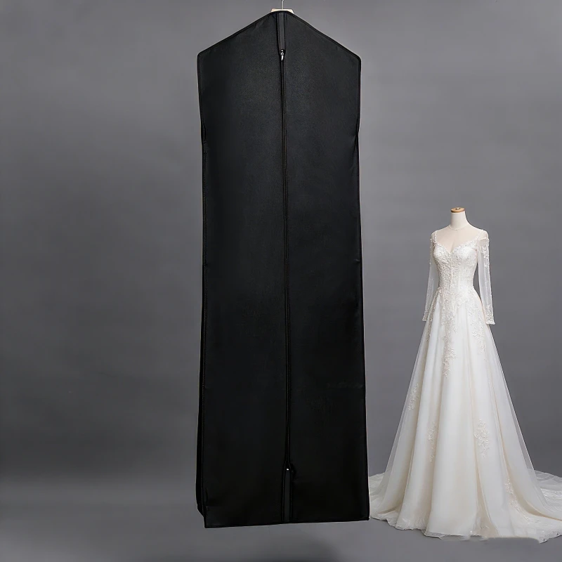 170cm/180cm Long Storage Protector Dust Cover For Large Wedding Dress With Gusset High Quality Thickened