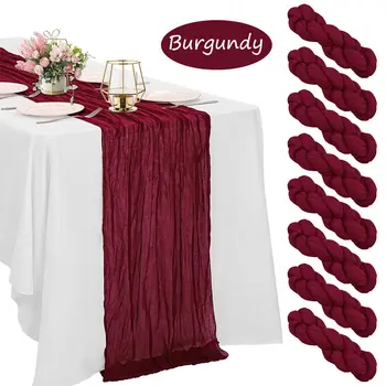 8 best sales Cheesecloth table runner - №6