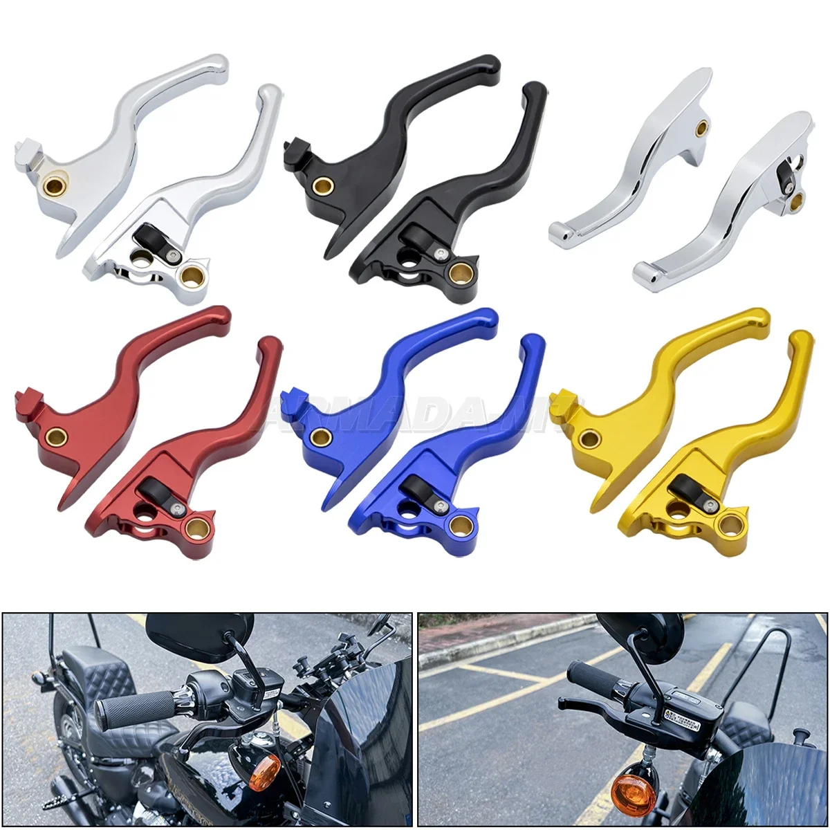 Motorcycle Accessories Brake Clutch Levers For Harley Softail FLSTF/I Breakout 114 Low Rider FXLR Street Bob FLDE FXDR 2015-2024