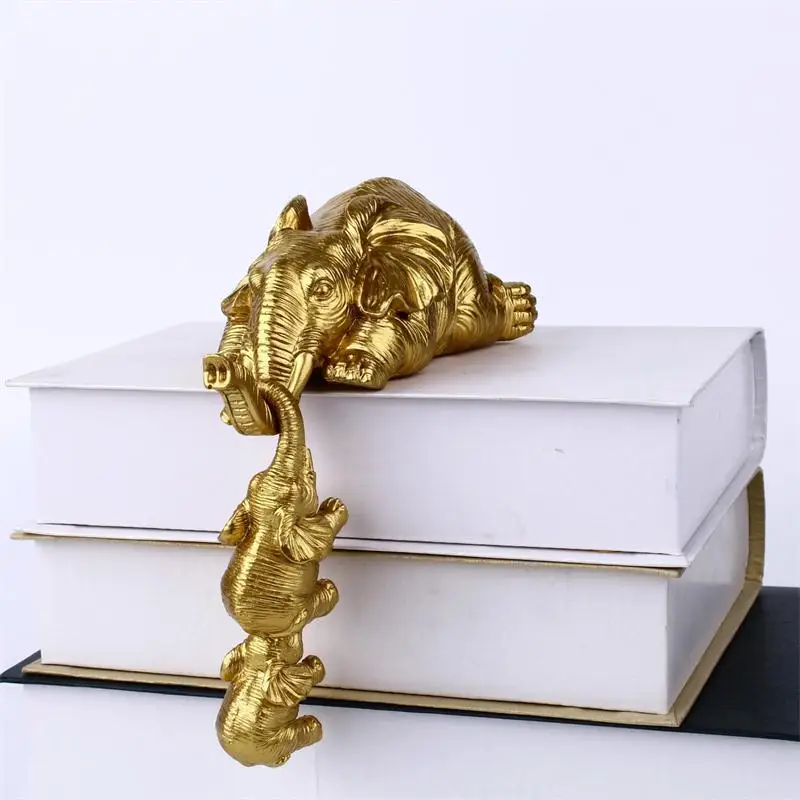 

3 Pieces/set Elephant Mother Hanging 2 Small Elephant Resin Craft Tabletop Ornaments