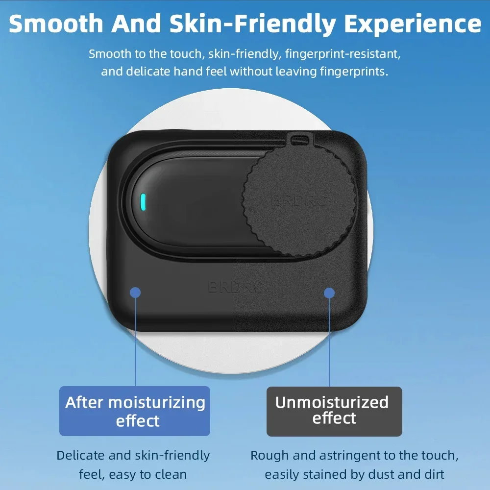 BRDRC funda de silicona para Insta360 GO 3/3S carcasa antiarañazos carcasa de goma estándar suave accesorios de cubierta protectora del cuerpo de la cámara