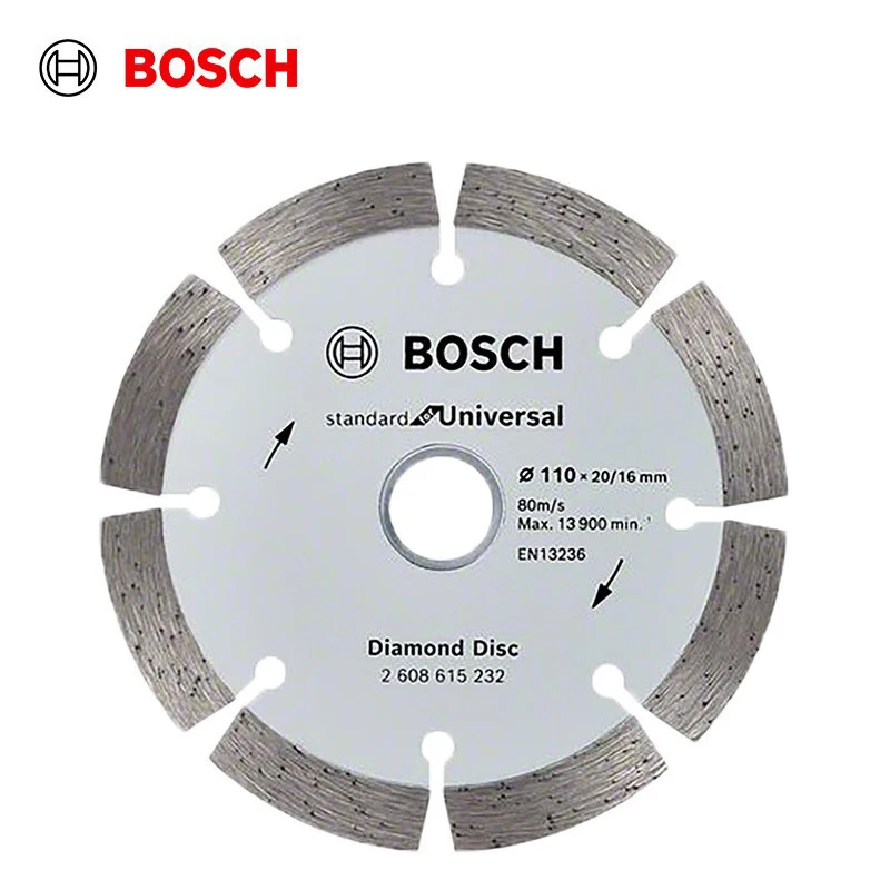 

Универсальный сегментный пильный диск Bosch для шлифовальных машин, Мраморная пила, алмазный диск из твердого сплава, режущее полотно из высокоуглеродистой стали