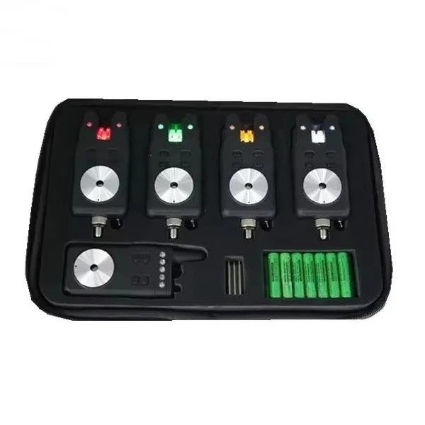 High Quality JZH-RF698 Bite Alarm 4+1 Set, Waterproof With 6 LED Indicators, CE Certified