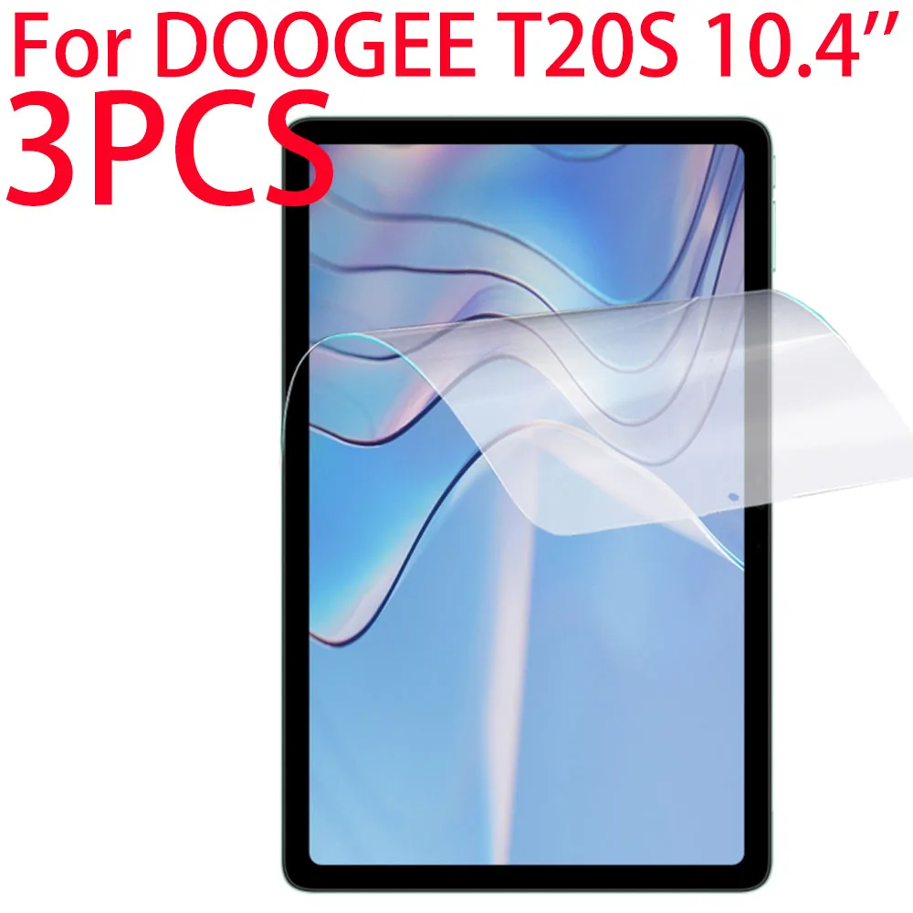 3 Packs PET Soft Film Screen Protector For DOOGEE T20S 10.4 inch 2023 Tablet Protective Film