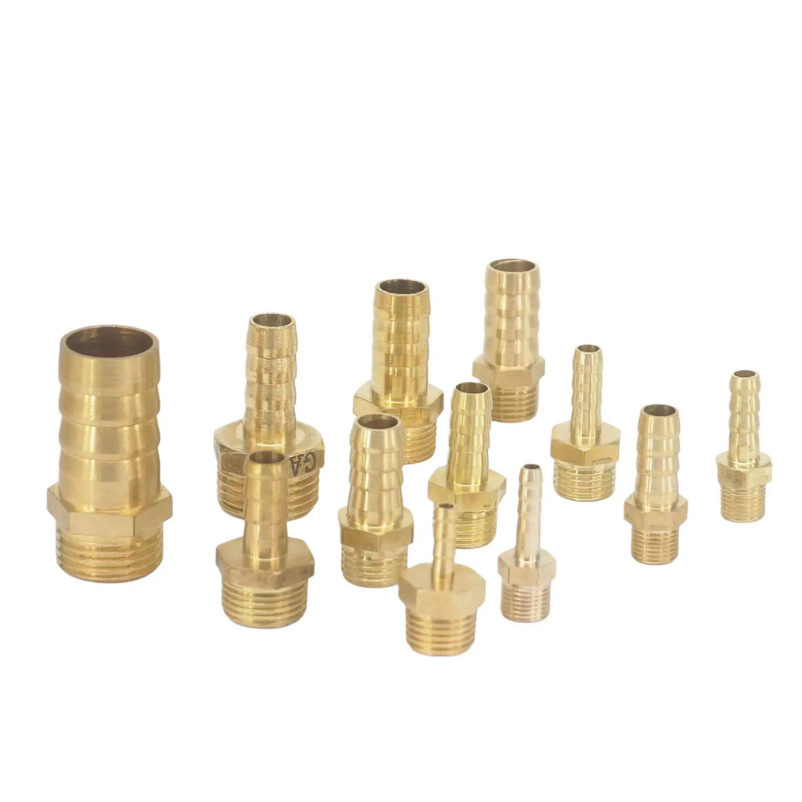 2 قطعة خرطوم صالح I.D 3-25 مللي متر الشائكة إلى 1/8 "1/4" 3/8 "1/2" 3/4 "BSP M6 M8 M10 M12 M14 M16 ذكر/أنثى عرافة وصلة أنابيب نحاسية محول