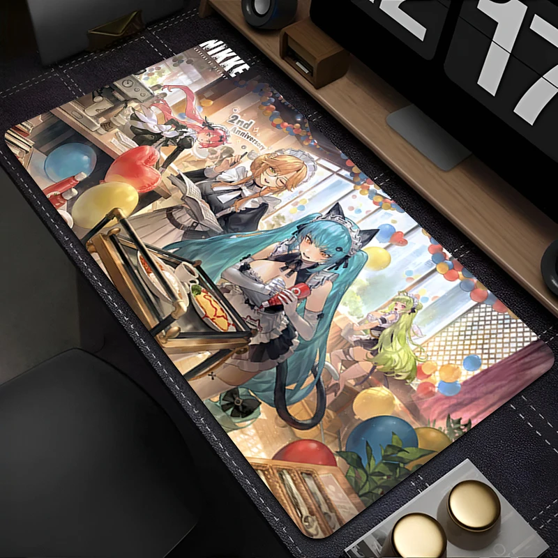 

Mouse Pad PC Accessories Keyboard Pad Office Desk Mat Anti Slip Cartoon HD Mousepad NIKKE Rubber Tablet Pad Gaming Extended Pad