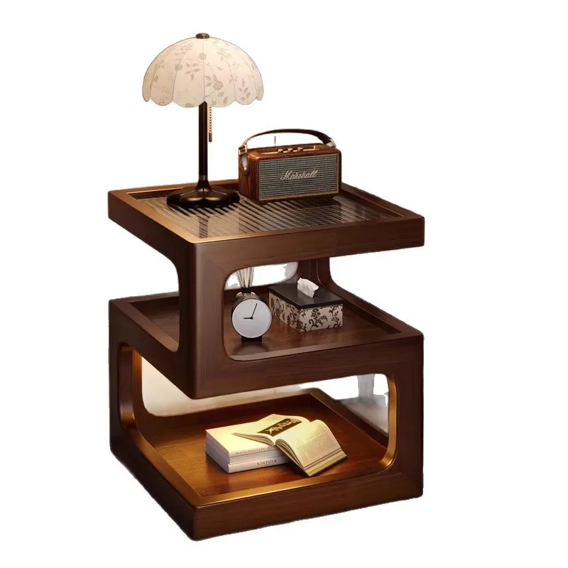 

Medieval style, bedside, small side table, creative, mini, all solid wood