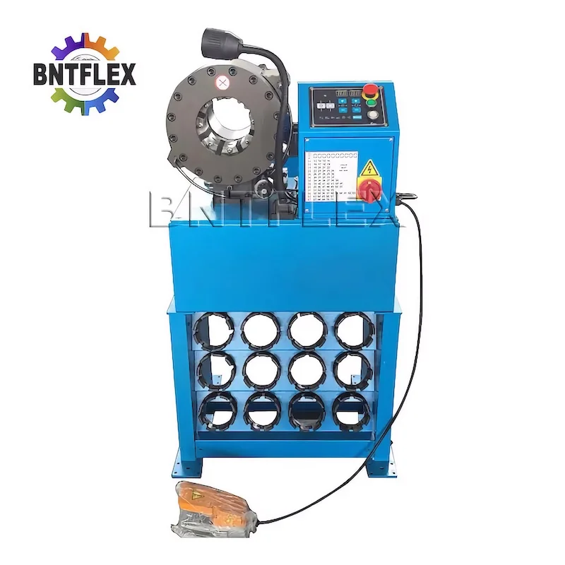 BNT32D Model CNC 2Inch 6 Wires Hydraulic Hose Crimping Machines With Crimping Memory