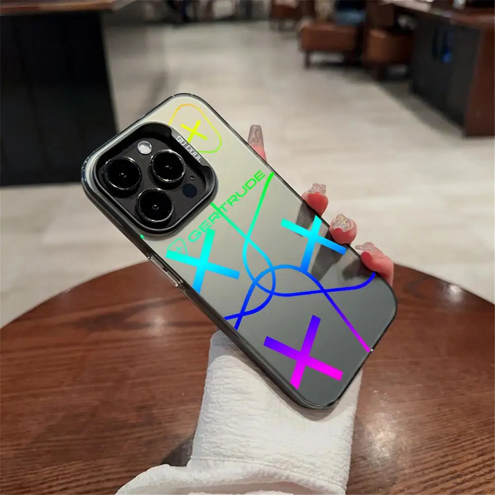 حافظة هاتف G-Gertrudes لهاتف آيفون 11 12 13 14 15 16 17Pro Max Air Plus حافظات فضية ملونة فاخرة وخفيفة الوزن #6