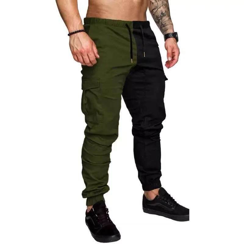 

New Spring and Autumn Sports Casual Quick-drying Work Pants for Men's Comfortable Solid Color Casual Trousers