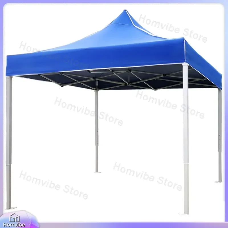 3x3m Outdoor Folding Canopy Tent Telescopic Sunshade Umbrella Four Leg Gazebo Shelter for Parking Rain Protection Stall