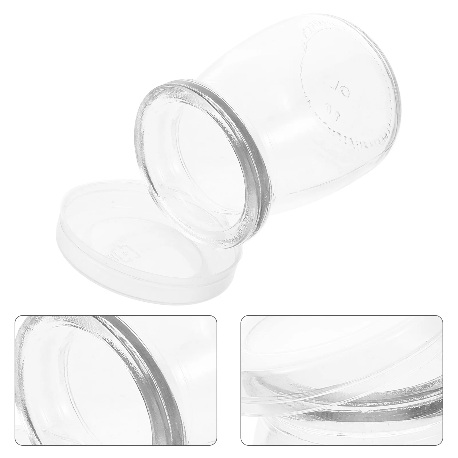 

12 шт. стеклянные бутылки для приготовления йогурта, прозрачные маленькие банки для хранения молока с крышками для домашних парфюгов йогурта, пудинга, многоразовые