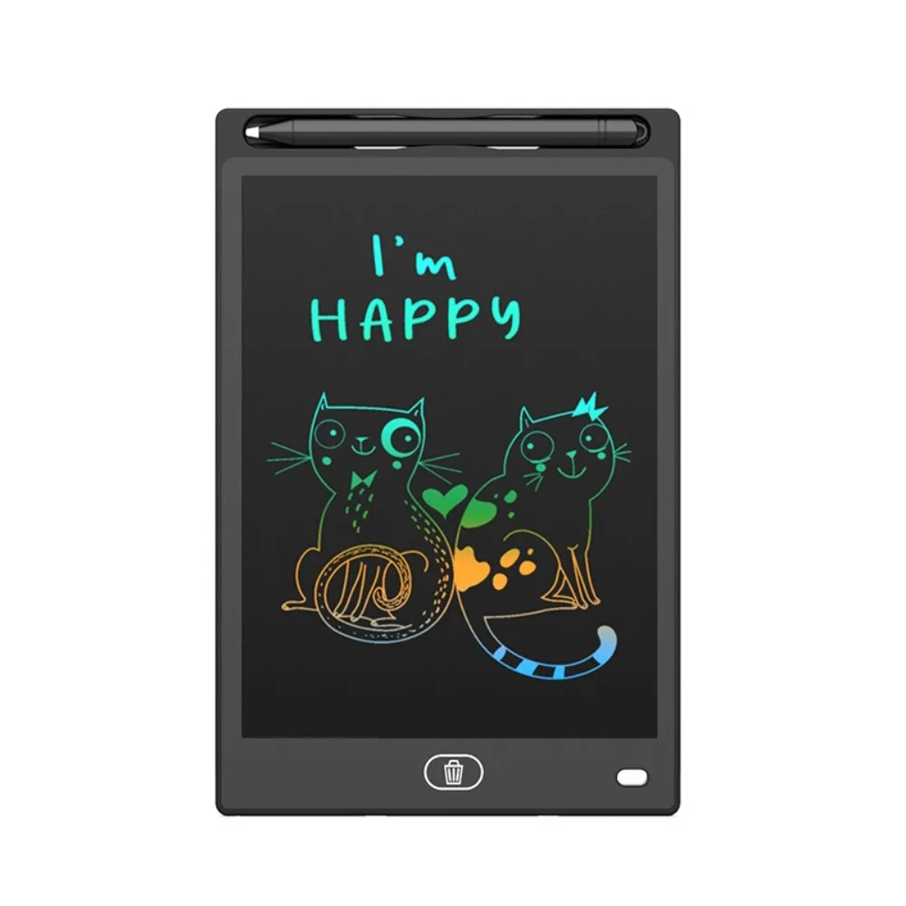 شاشة LCD ملونة 2025 مقاس 8.5 بوصة لوحة رسم إلكترونية شاشة أحادية اللون لوحة كتابة يدوية متينة أداة رسم متعددة الوظائف