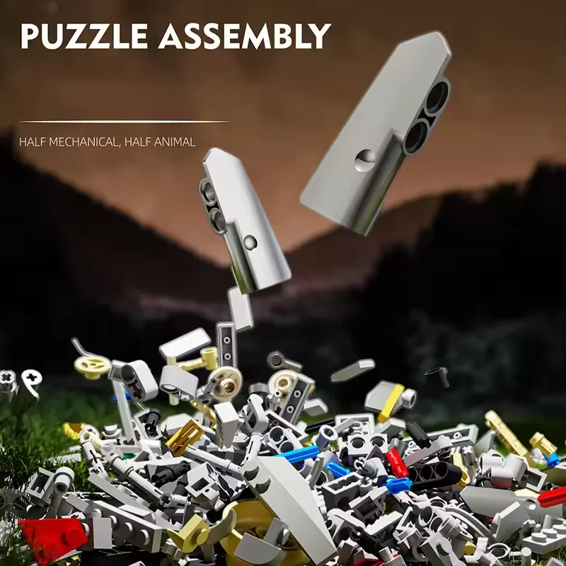 13087 1268pcs Tyrannosaurus Rex ชุด Building Blocks อิฐ Mechanical สัตว์ MOC การวิเคราะห์ DIY ของเล่นขนาดเล็กเม็ดปริศนาชุด