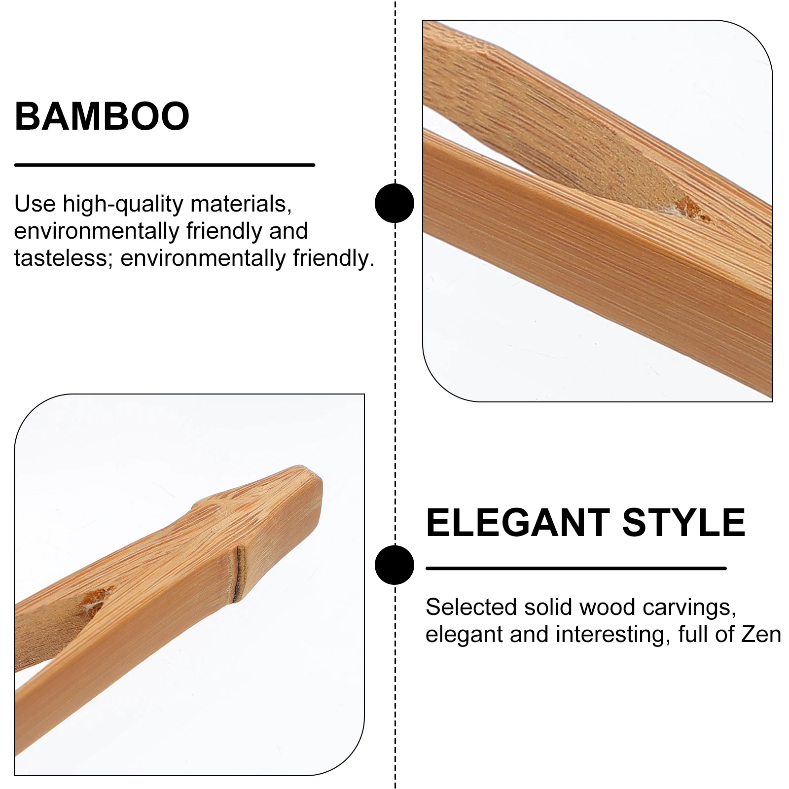 

Bamboo Tea Clip Kitchen Tong Food Serving Tool Eco friendly Non slip H Bamboo Tea Ceremony Clip Bread Ice Vegetable Picker