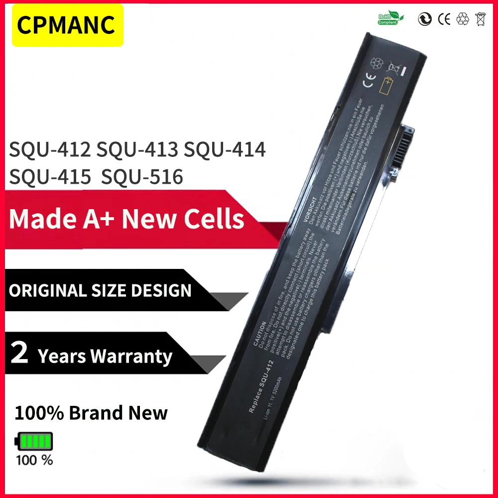 CPMANC SQU-413 SQU-412 بطارية الكمبيوتر المحمول لبوابة MX6000 MX8500 MX3000 NX500 NX550 NX850 NX860 M255 M360 SQU-414 SQU-415 SQU-516