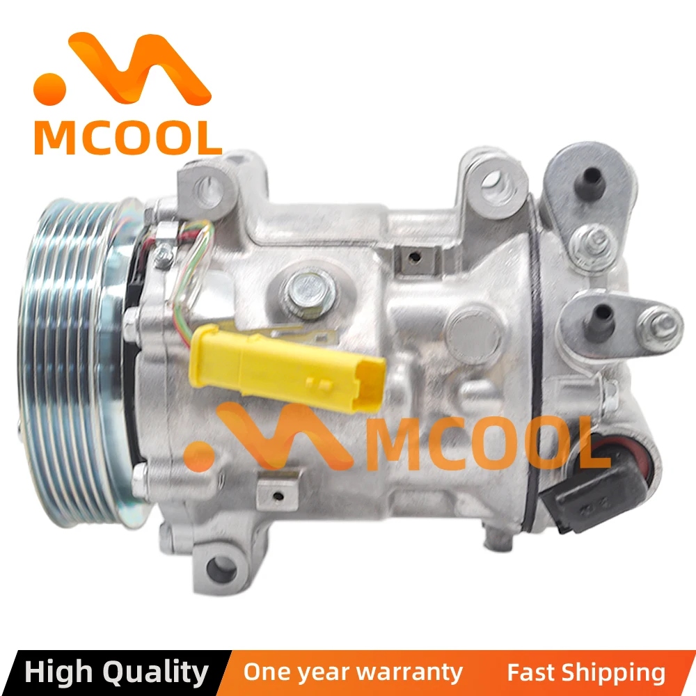 Car Auto AC A/C Compressor For Peugeot 407 For Citroen C5 AC Compressor 9683003080 9648138680 9648238480 648702 6453PN 6453PQ