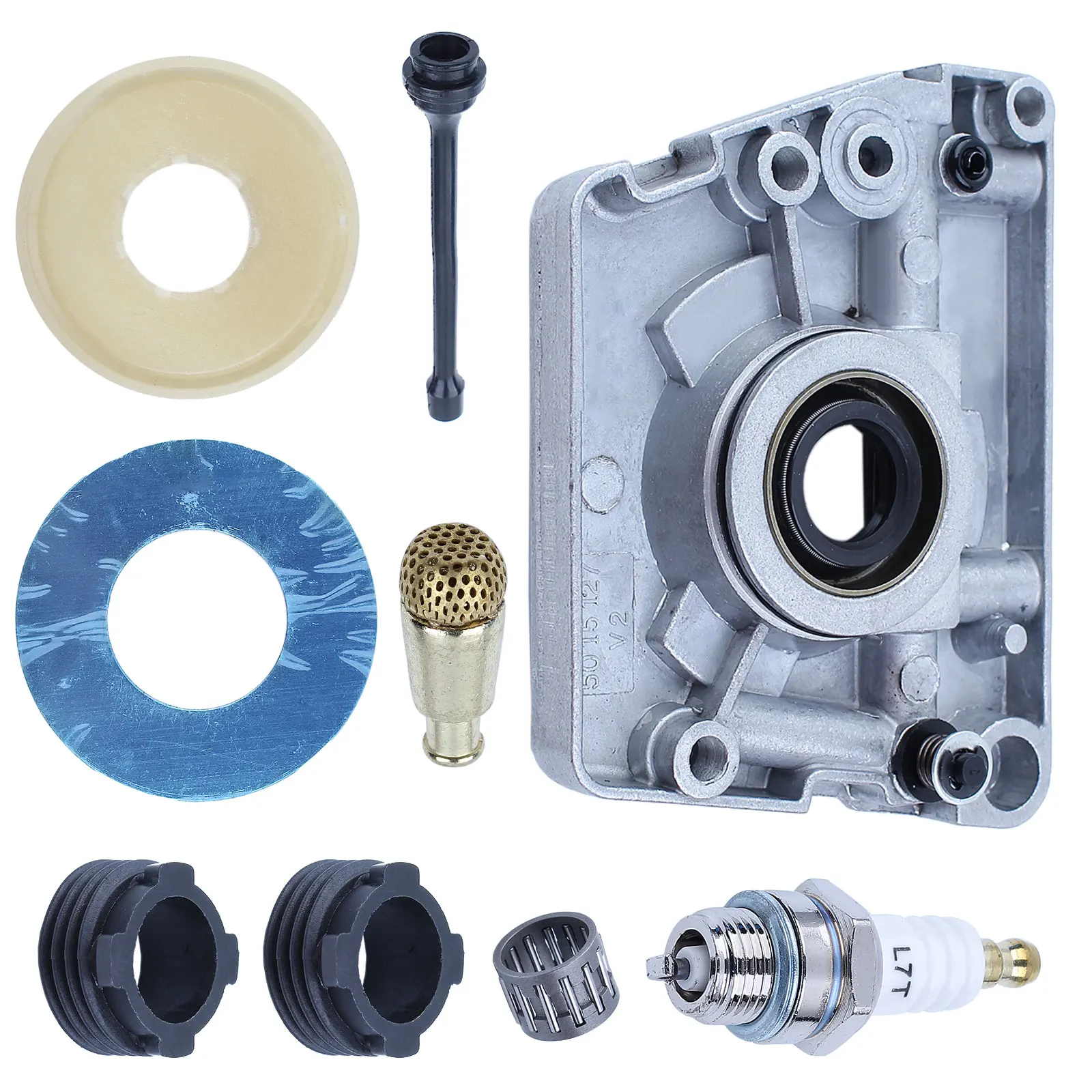 Oil Pump Drive Worm Gear Clutch Dust Cover Conjunto para Husqvarna 268 272 66 61 Jonsered 625 630 670 Motosserra 501512501