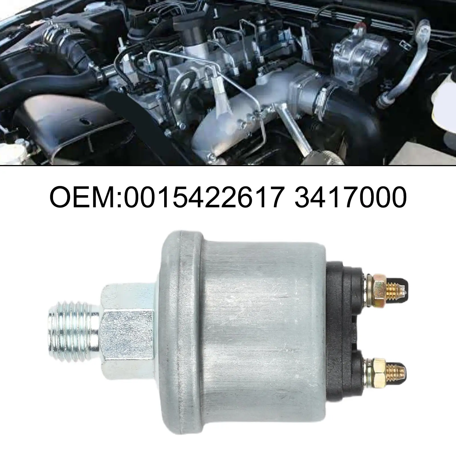 Motoröldrucksensor zur Überwachung des Motoröls, 0-10 Bar Messbereich, Metallgehäuse, Ersatzinstallation