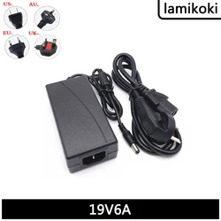 DC Power Supply 19V 6A Power Adapter 6A 19V Power Supply Charger 19V 5A 5.5A Universal Communication Power Supply