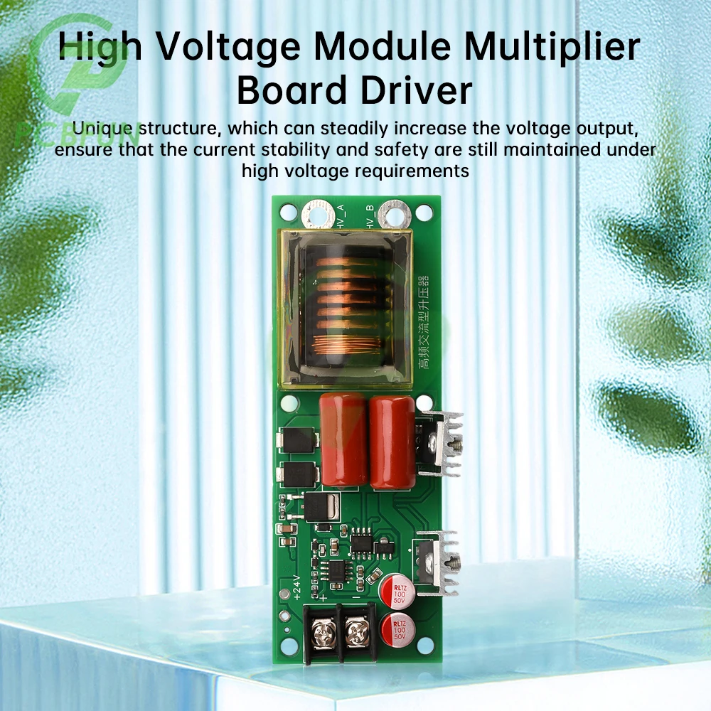 12V/24V to 1KV/2KV High Frequency AC Output Booster Electronic Inverter High Voltage Module Multiplier Board Driver