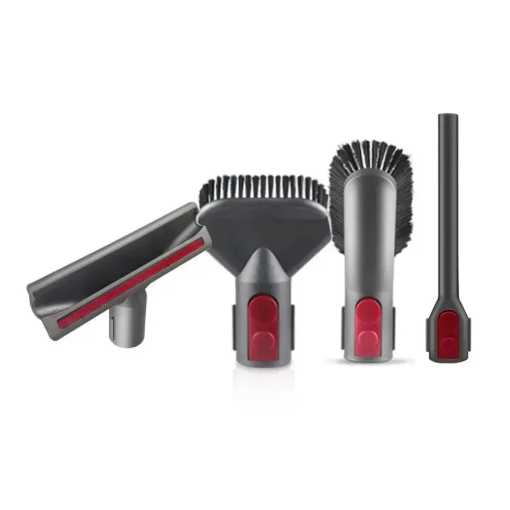 Cleaning Tool Flat Suction Nozzle Mattress Brush Round Brush Soft Brush Suitable for Dyson V7 V8 V10 V11 V15 Vacuum Cleaner Hold