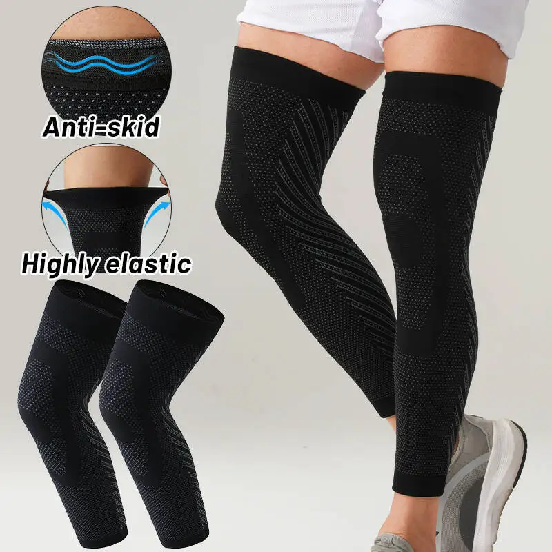 High Performance Extended Compression Leggings for Basketball Running Meniscus Anti Sprain Non Slip Climbing Patella Support
