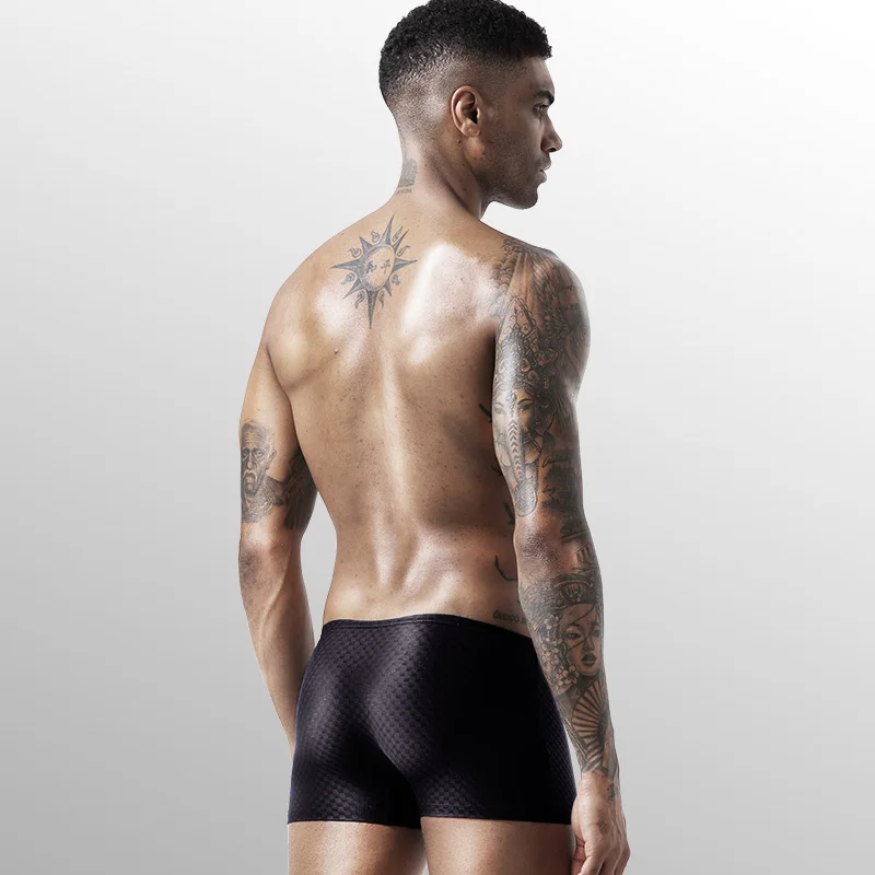 3-Pack of Summer Light and Breathable Mesh Ice Silk Men's Underwear, Men's Boxer Briefs, Summer Mesh Boxer Briefs, Men's Shorts