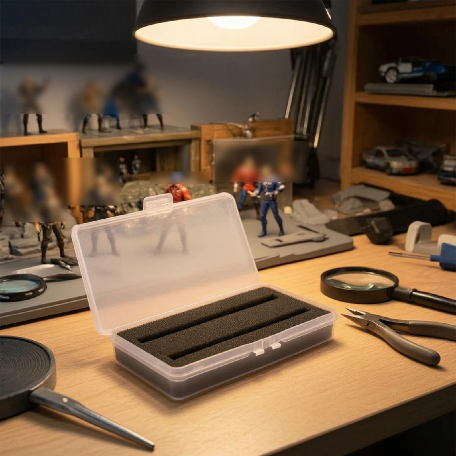 Figure Storage Box Snap Latch - Figure Display Box ulasan dan harga